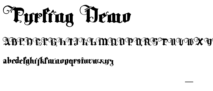 Tyrfing Demo font